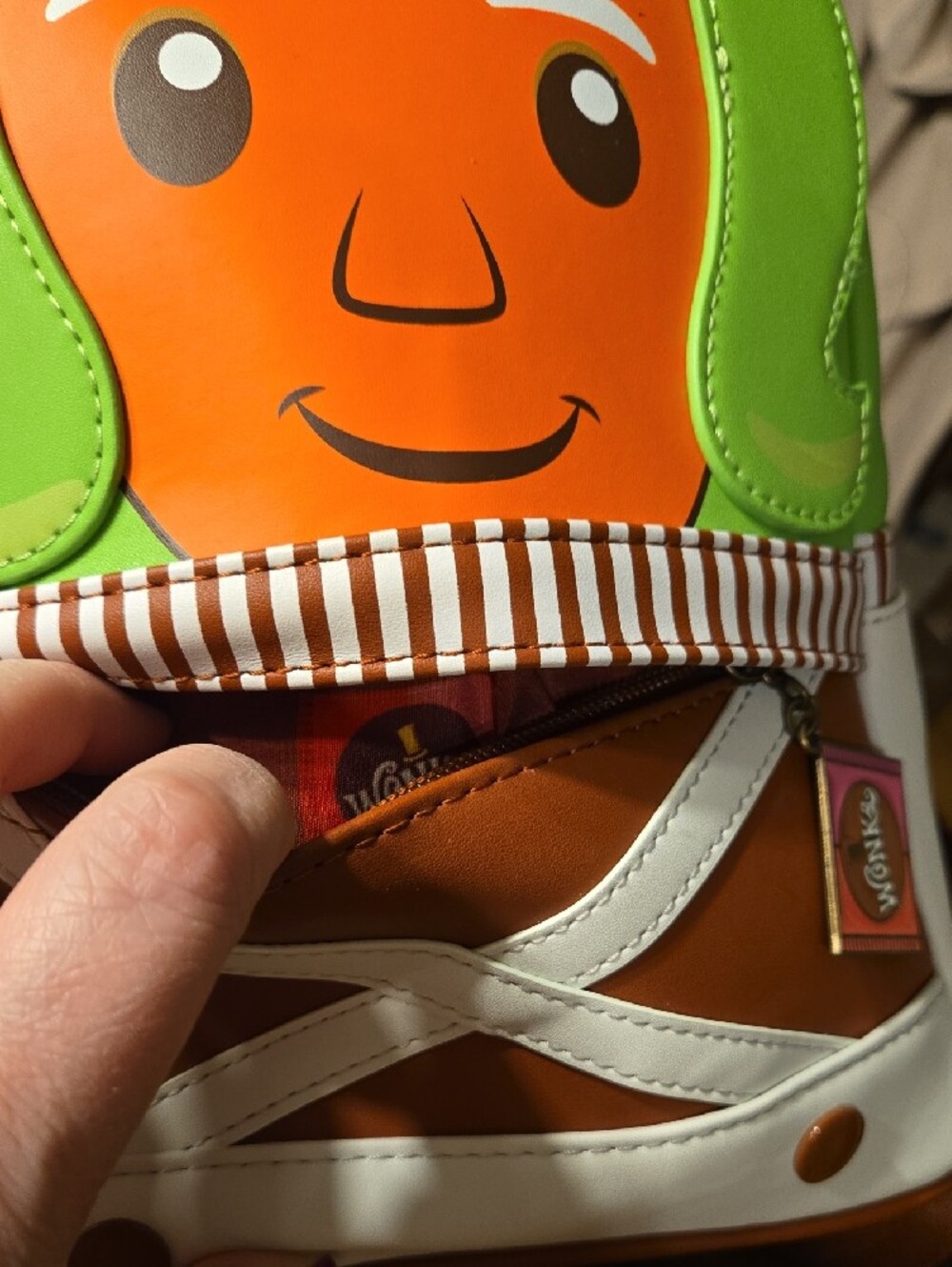 Willy Wonka OOMPA LOOMPA Loungefly Backpack Purse - NWOT - Picture 7 of 8